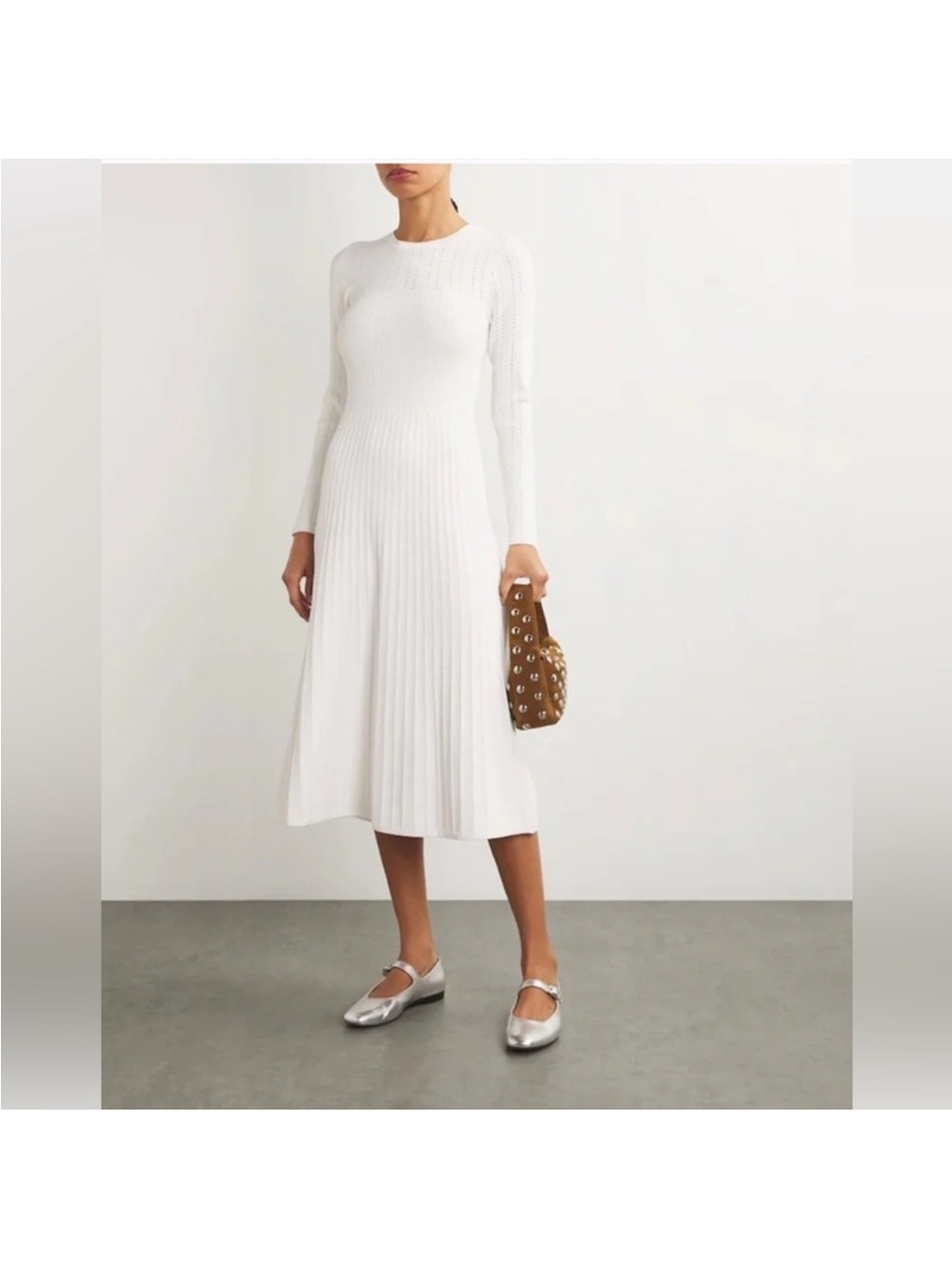 Veronica Beard Veronica beard nami knit off white dress XS
